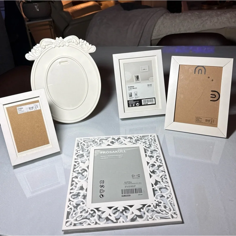 IKEA Lot Of 5 CottageCore Frames Ribba Karsholm Photo Picture Bundle Collage Min